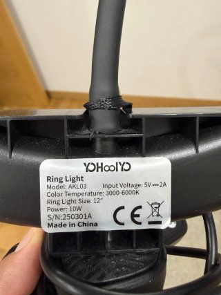 Aro de luz con trípode y mando