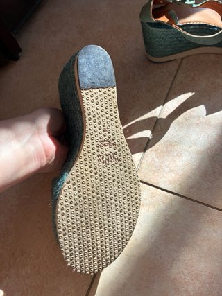 Sandalias Vialis azules Cuña