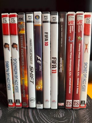 Lote 11 Juegos PC DVD