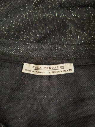 Camiseta brillo negra con mensaje