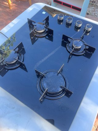 Placa de cocina Beko cristal negro