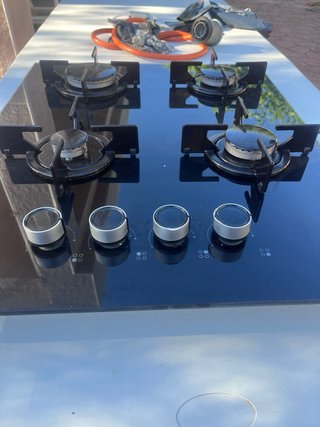 Placa de cocina Beko cristal negro