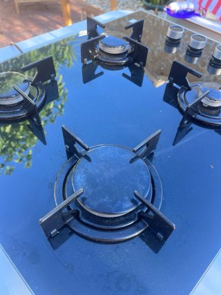 Placa de cocina Beko cristal negro
