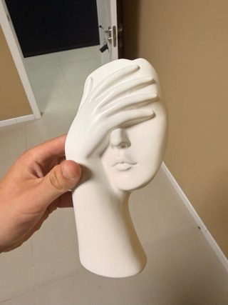 Figuras  decorativas cara blanca