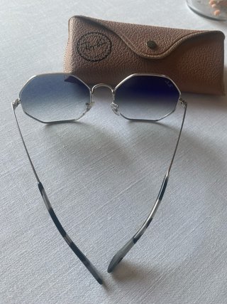 Gafas de Sol Ray-Ban Octagon Plateadas Unisex
