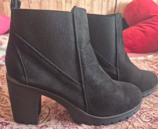 Botines negros tacón plataforma