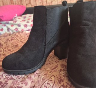 Botines negros tacón plataforma