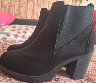 Botines negros tacón plataforma
