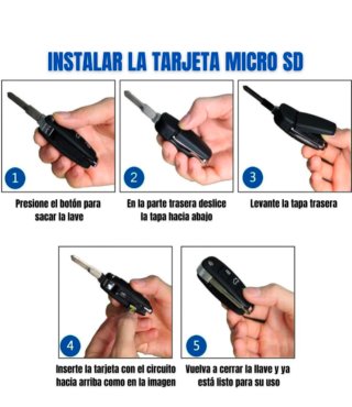 Cámara oculta Espía Llave Coche