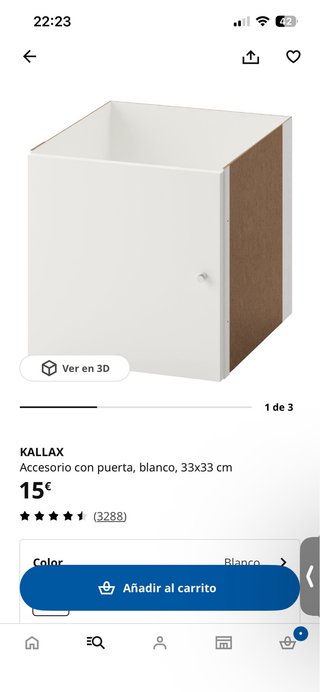 Dos muebles Kallax Ikea con puertas