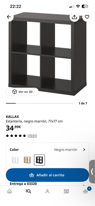 Dos muebles Kallax Ikea con puertas