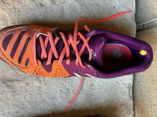 Zapatillas Asics Padel Mujer Morado/Naranja