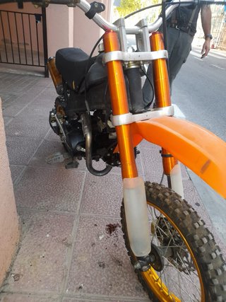 Pit Bike 125 4T Motocross Naranja Negra