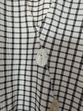 Vestido Zara Cuadros Blanco y Negro