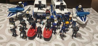 Playmobil: Policía y Barcos Lote conforme se ve
