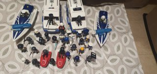 Playmobil: Policía y Barcos Lote conforme se ve