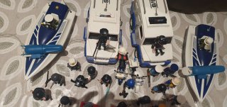 Playmobil: Policía y Barcos Lote conforme se ve