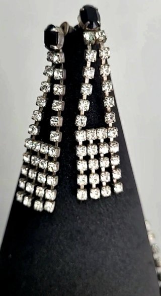 Conjunto Vintage Gargantilla y Pendientes Strass