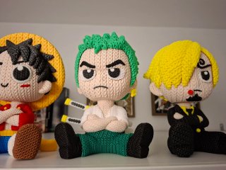 One Piece figuras crochet.