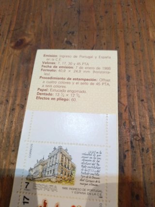 Folleto España Entrada Comunidad Europea