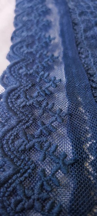 Top in pizzo blu Tatienne Taglia XS