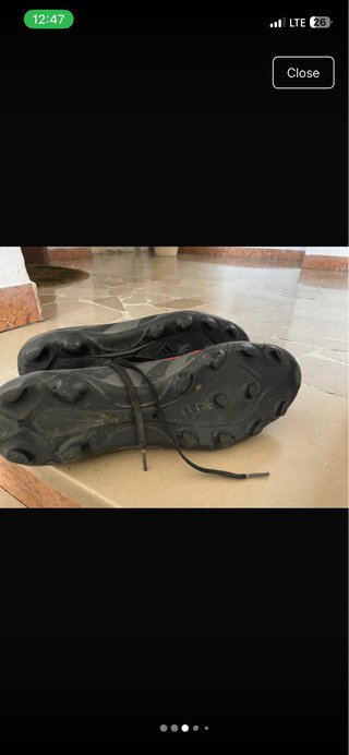 Scarpe Adidas Predator Calcio Nero Rosse