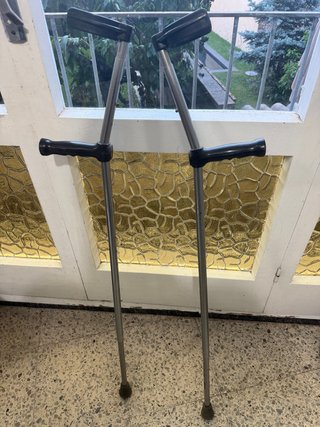 Muletas de antebrazo ajustables de aluminio
