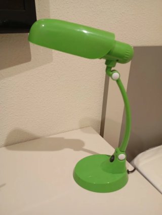 Lámpara Escritorio Verde Flexible