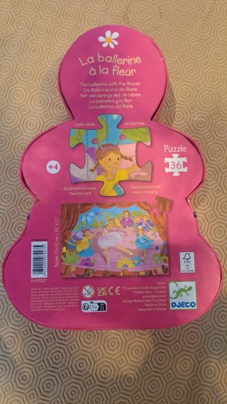 Puzzle Bailarina Djeco 36 Peças +4 Anos