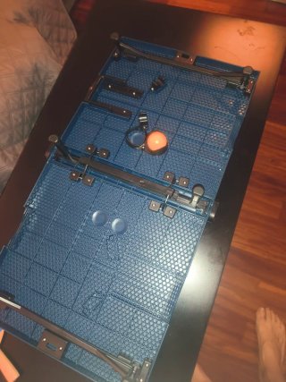 Mini mesa de ping pong plegable con palas y pelota