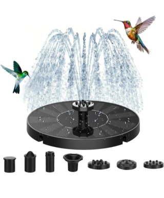Fuente solar para jardín