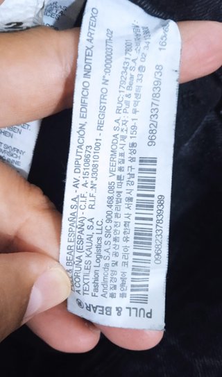 Vaqueros cortos Pull&Bear negros Talla M