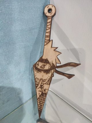 Kunai di Naruto in legno