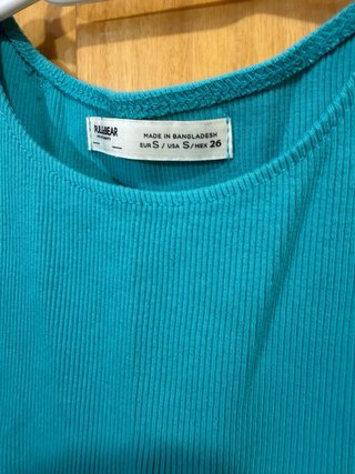 Top tirantes aguamarina Pull&Bear S