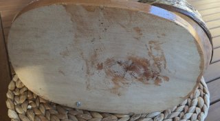 Portavasi rustico vintage in legno