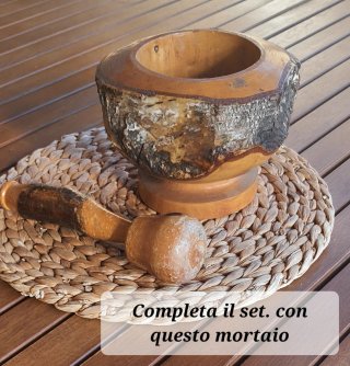Portavasi rustico vintage in legno