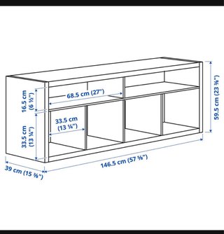 Mueble TV IKEA KALLAX Blanco