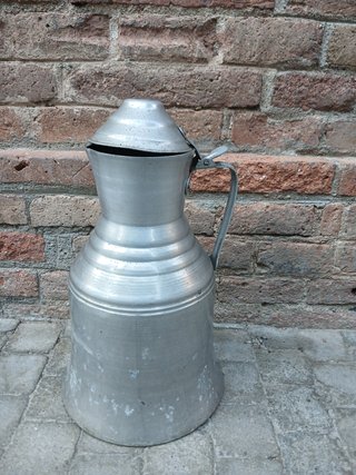 Jarra Antigua Aluminio Lechera