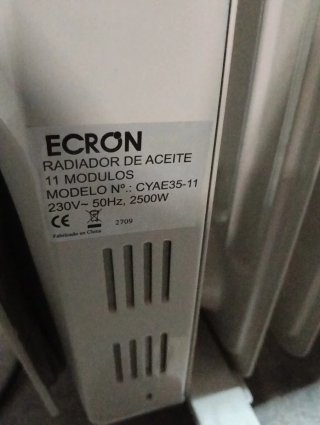 Radiador Eléctrico Aceite ECRON