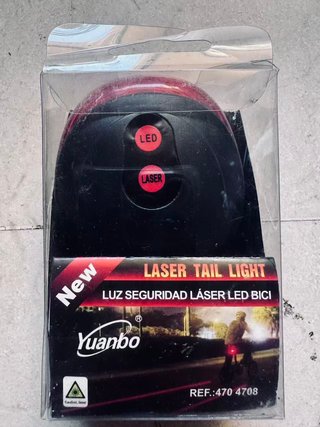 Luz Trasera Láser LED Bici Yuanbo