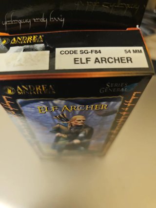 Miniatura Plomo Elfo Arquero Sin Pintar