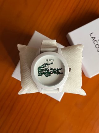 Reloj Lacoste Blanco con Cocodrilo Verde