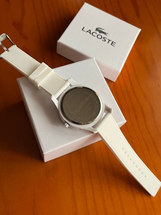 Reloj Lacoste Blanco con Cocodrilo Verde
