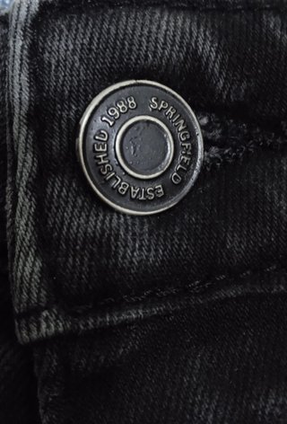 Shorts vaqueros Springfield negros Talla M