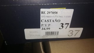 Zapatos de piel talla 37 Mikaela mujer.