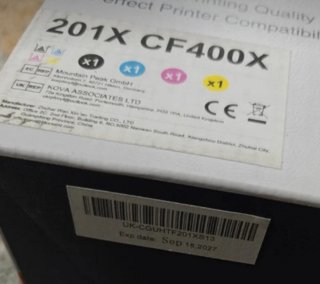 2 Cartuchos Tóner ColorKing 201X CF400X