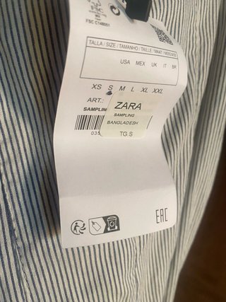 Zara Vestito S righe