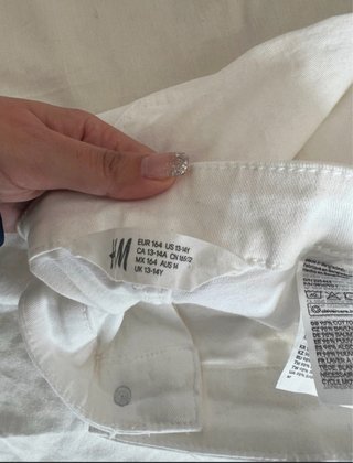 Vaqueros blancos talla 164cm