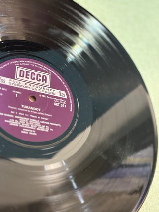 3 LP Vinili Turandot Decca