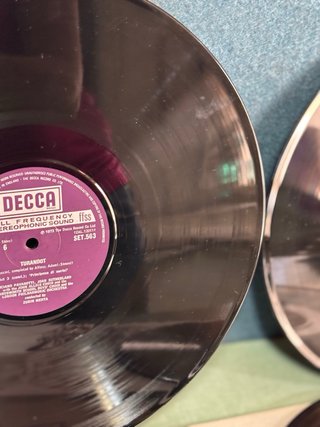 3 LP Vinili Turandot Decca
